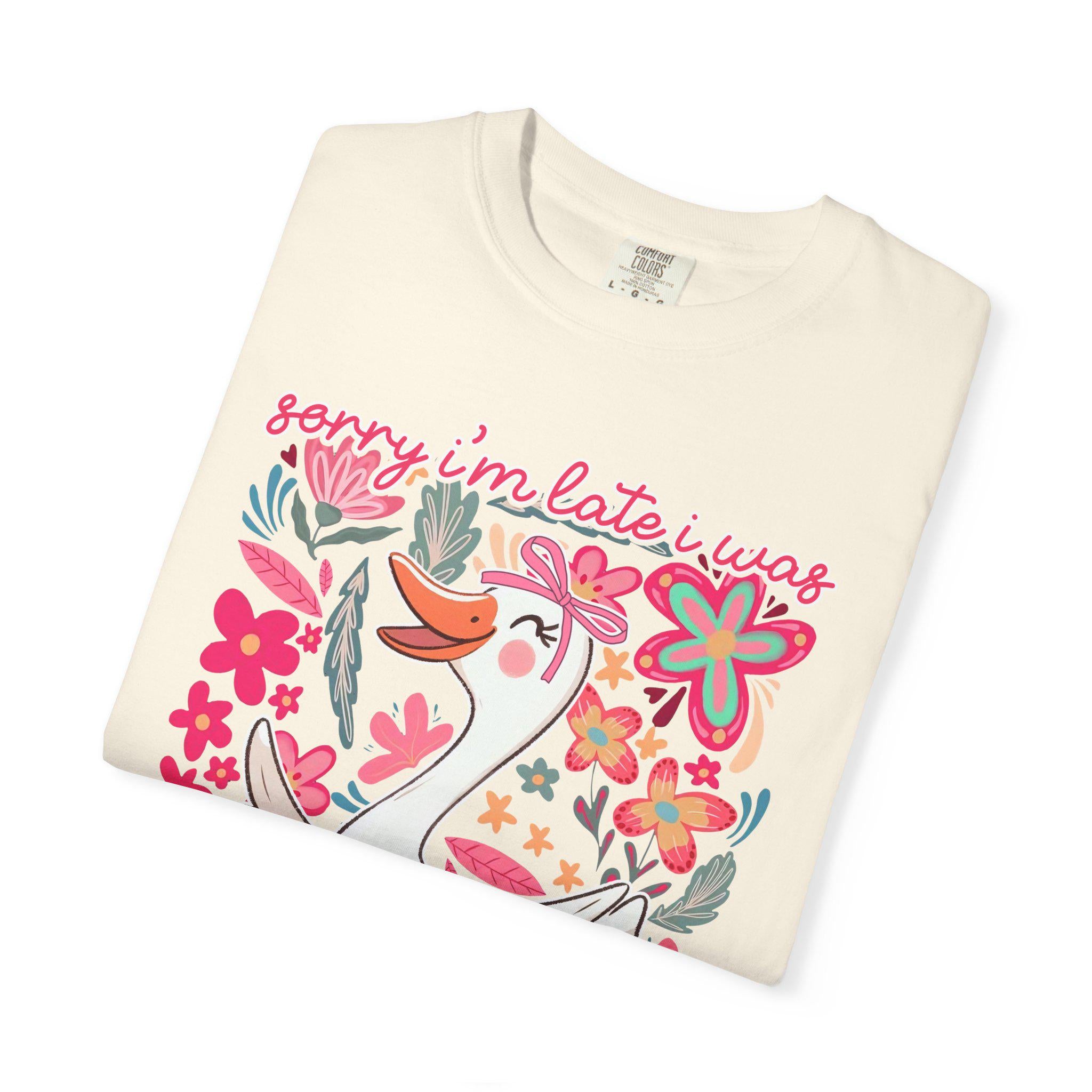 Sorry Im Late I Was Dilly Dallying Shirt, Funny Procrastination Tee, Humor Graphic T-Shirt, Relatable Quote Shirt