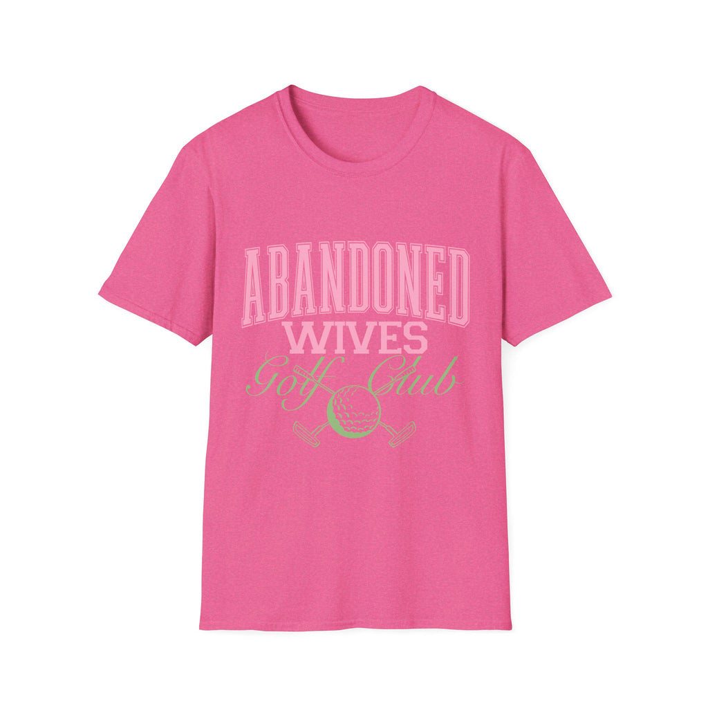Abandoned Wives Golf Club Shirt | Funny Golf Tee | Golf Wife Humor Shirt | Cute Country Club Graphic Tee | Gift for Golf Wife