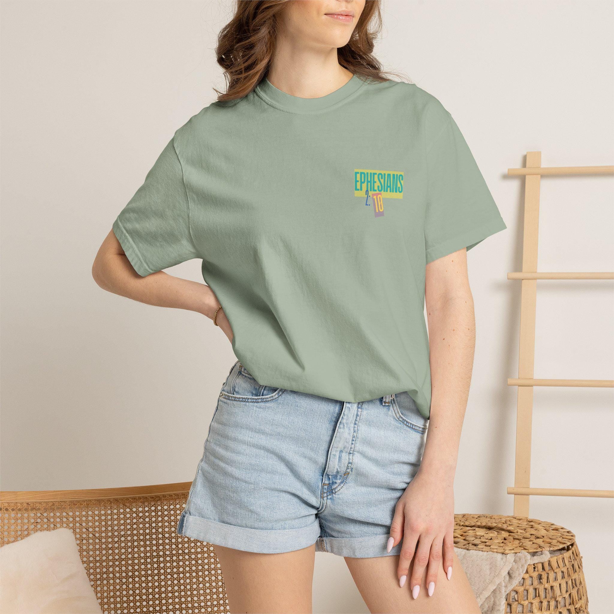 Colorful Faith Graphic T-shirt | Spiritual Typography, Vibrant Faith Design| Made for More
