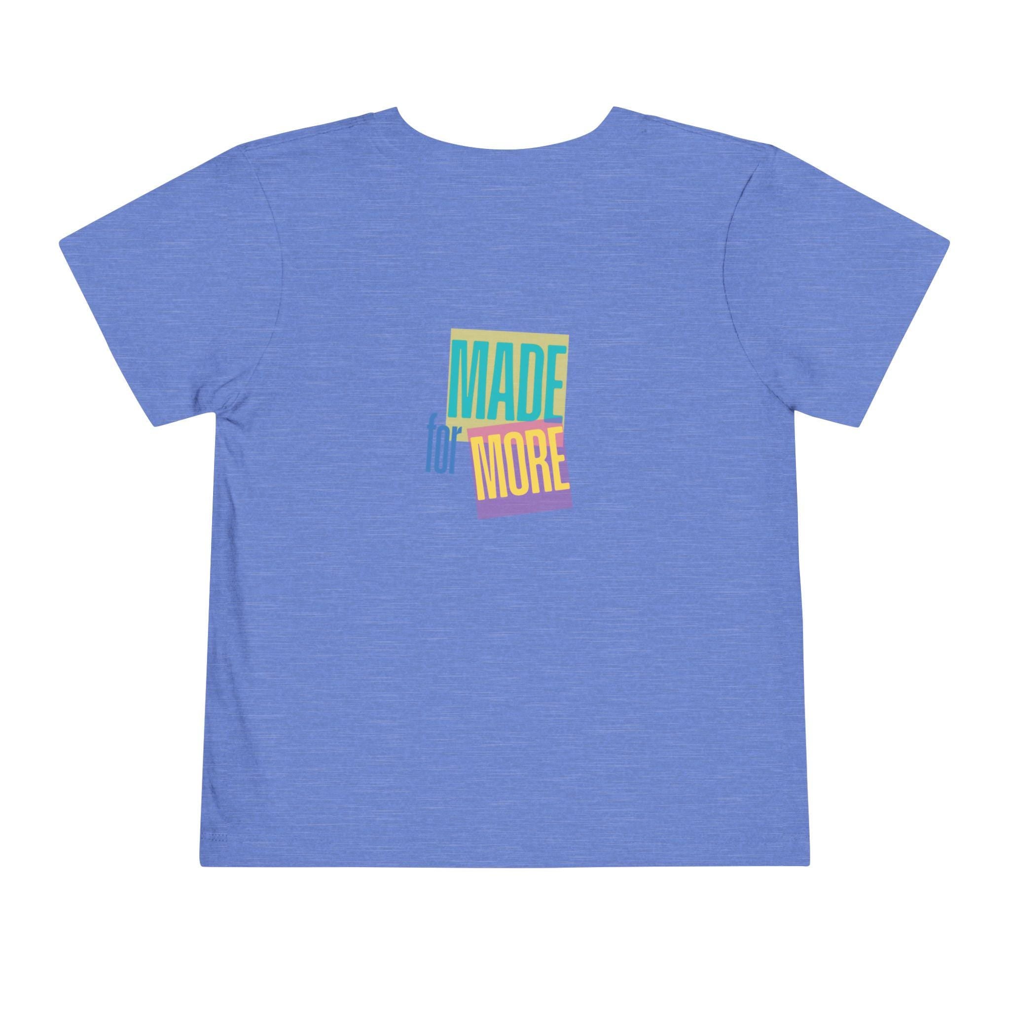 Made for More Faith Toddler Short Sleeve Tee | Christian Kids Shirt