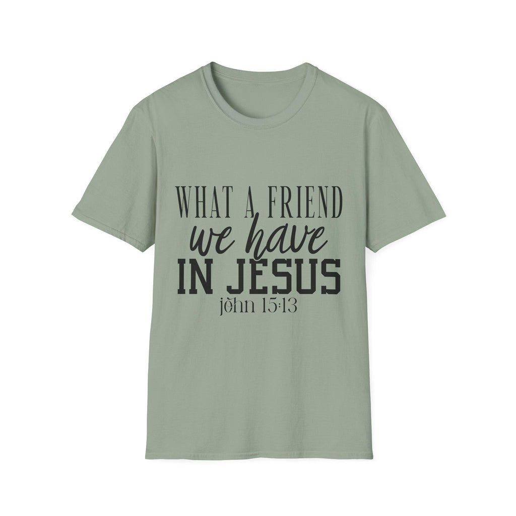 What a Friend We Have in Jesus Shirt, Christian Faith Tee, Inspirational Bible Verse T-Shirt, Religious Gift