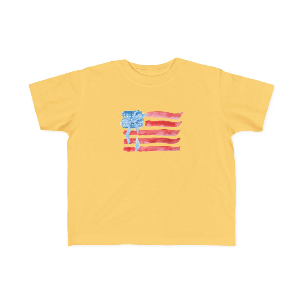 American Flag Fourth of July Toddler Tee | Patriotic Stars Stripes