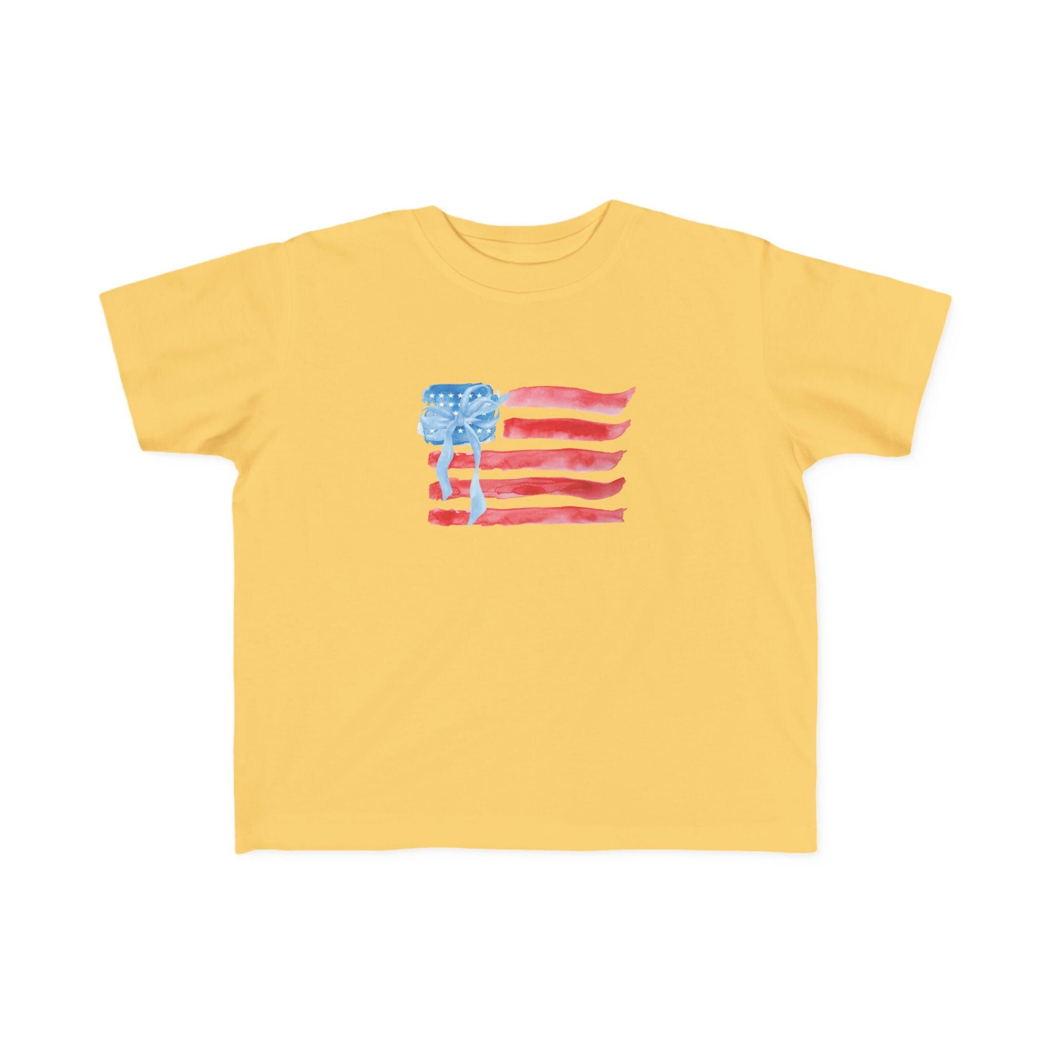 American Flag Fourth of July Toddler Tee | Patriotic Stars Stripes