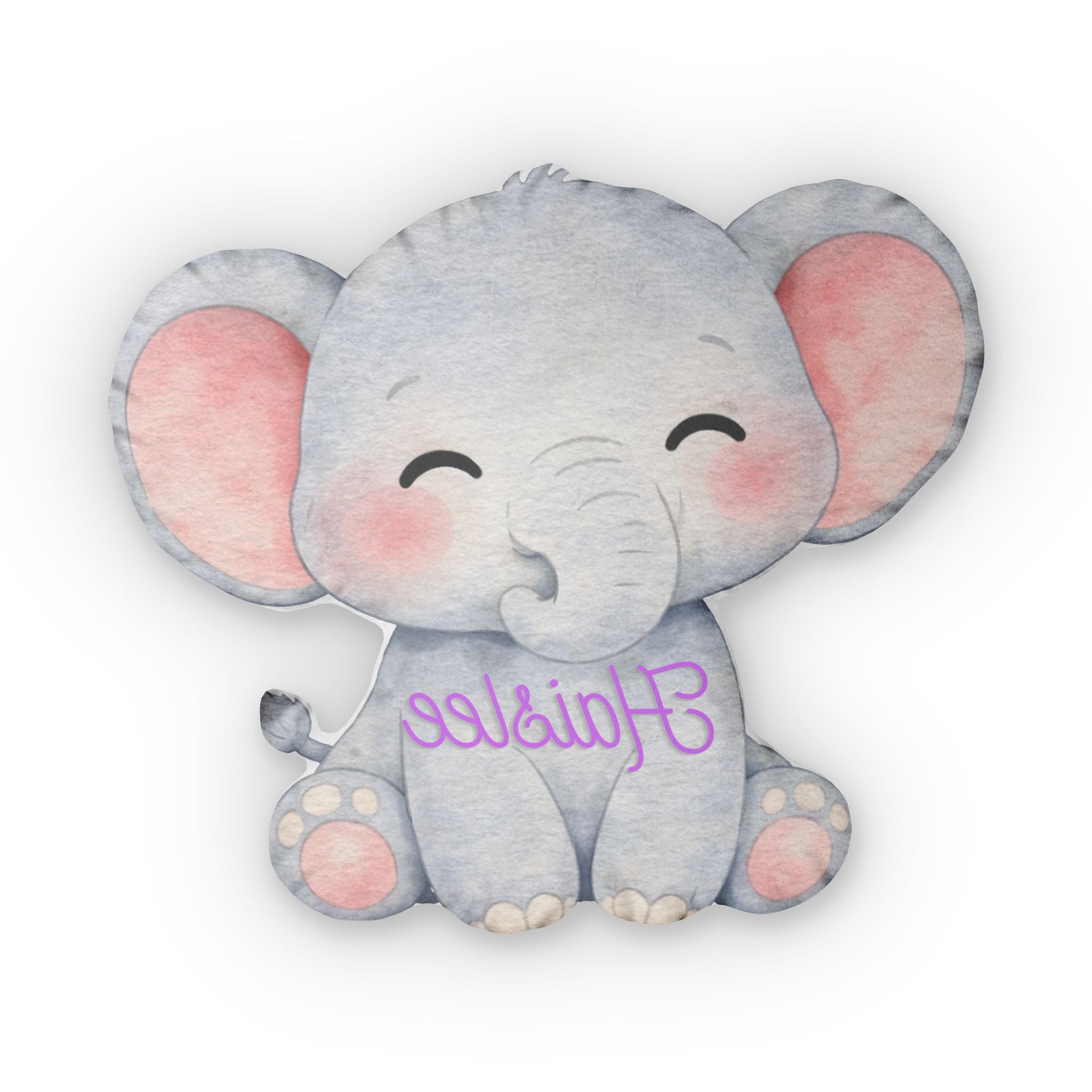 Personalized Elephant Custom Shaped Pillows