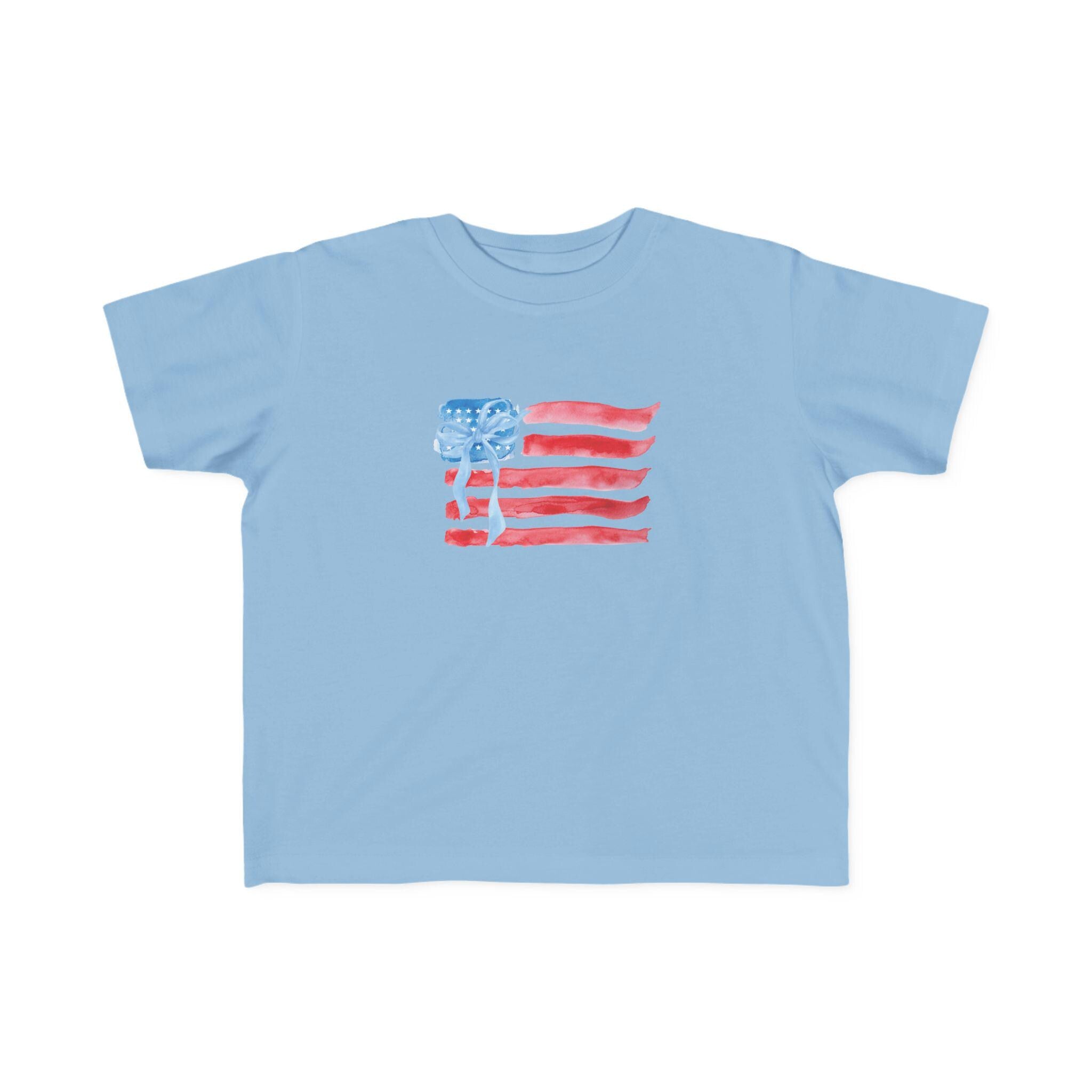 American Flag Fourth of July Toddler Tee | Patriotic Stars Stripes