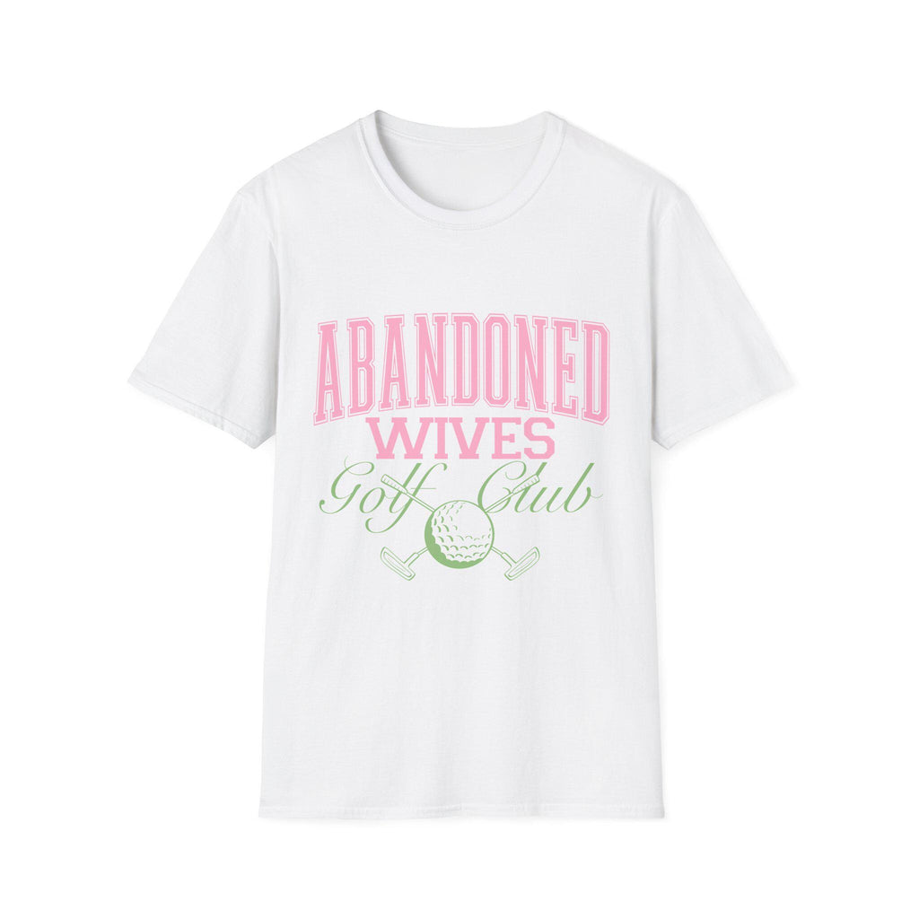 Abandoned Wives Golf Club Shirt | Funny Golf Tee | Golf Wife Humor Shirt | Cute Country Club Graphic Tee | Gift for Golf Wife