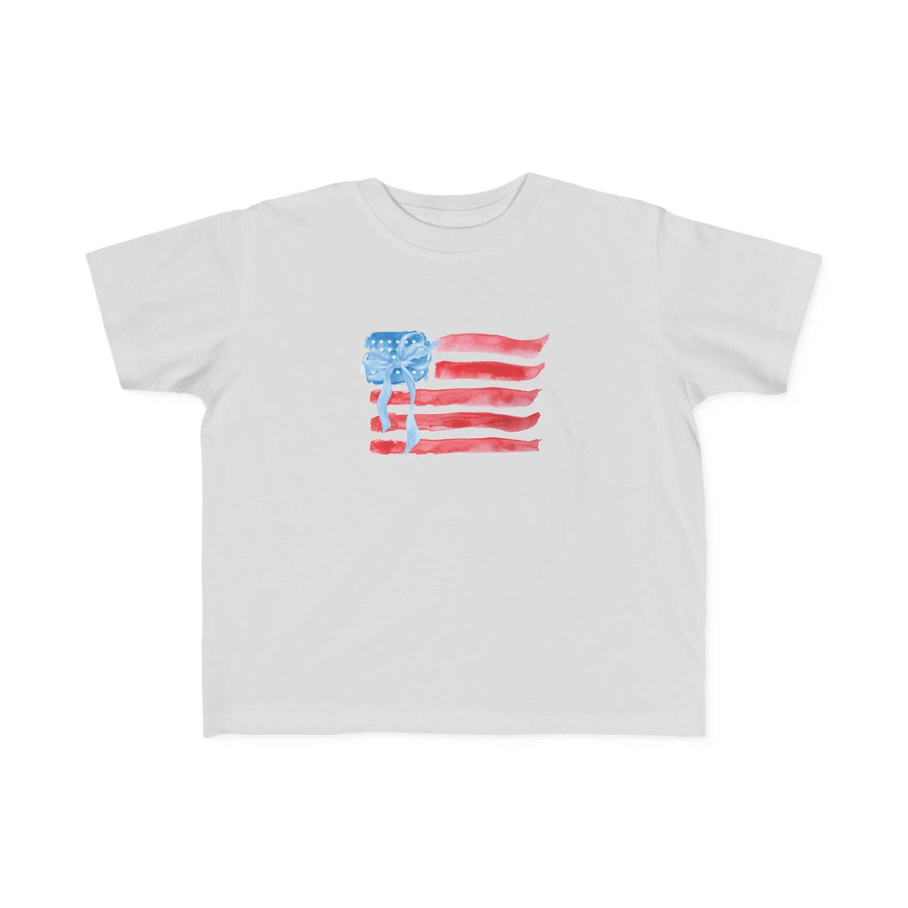 American Flag Fourth of July Toddler Tee | Patriotic Stars Stripes