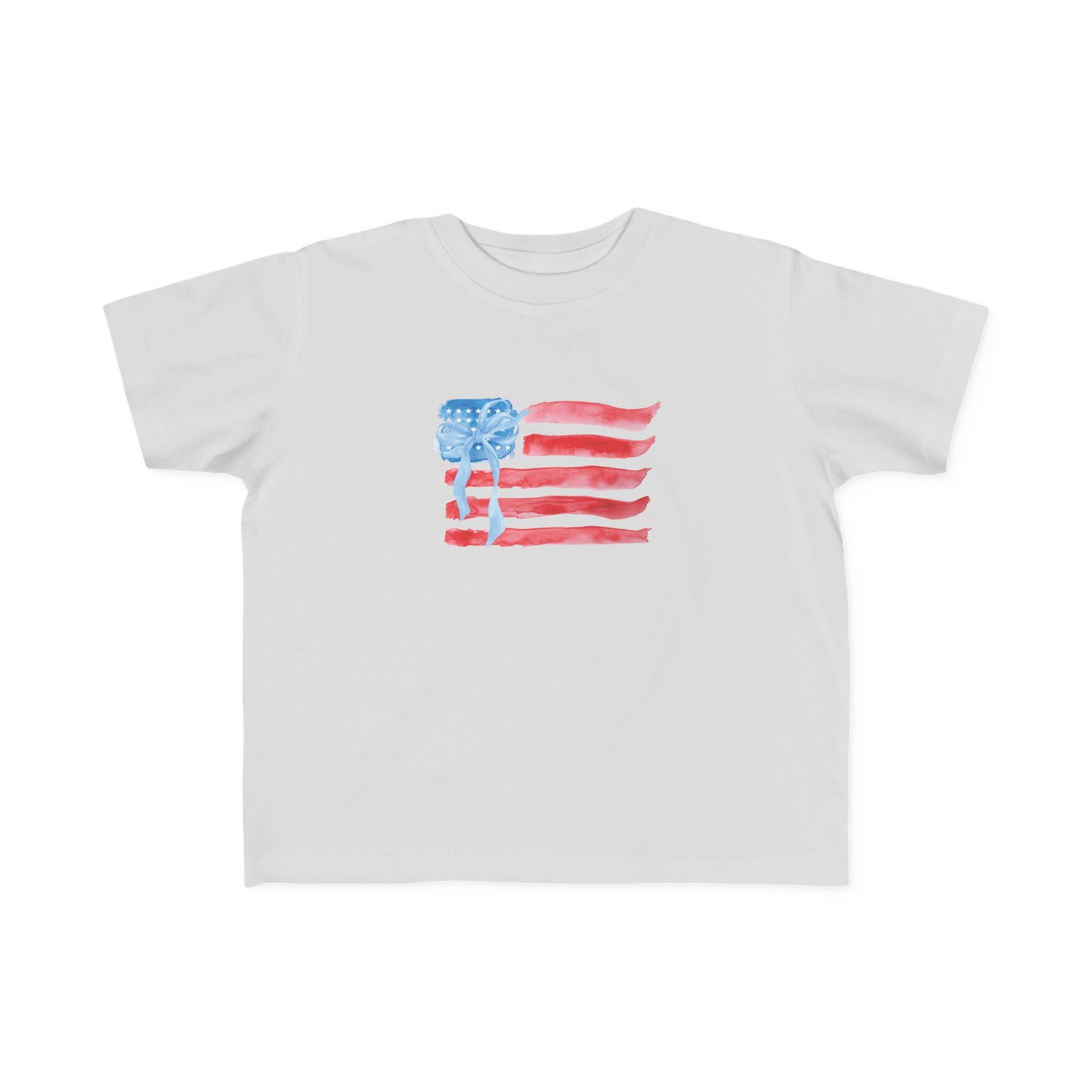 American Flag Fourth of July Toddler Tee | Patriotic Stars Stripes