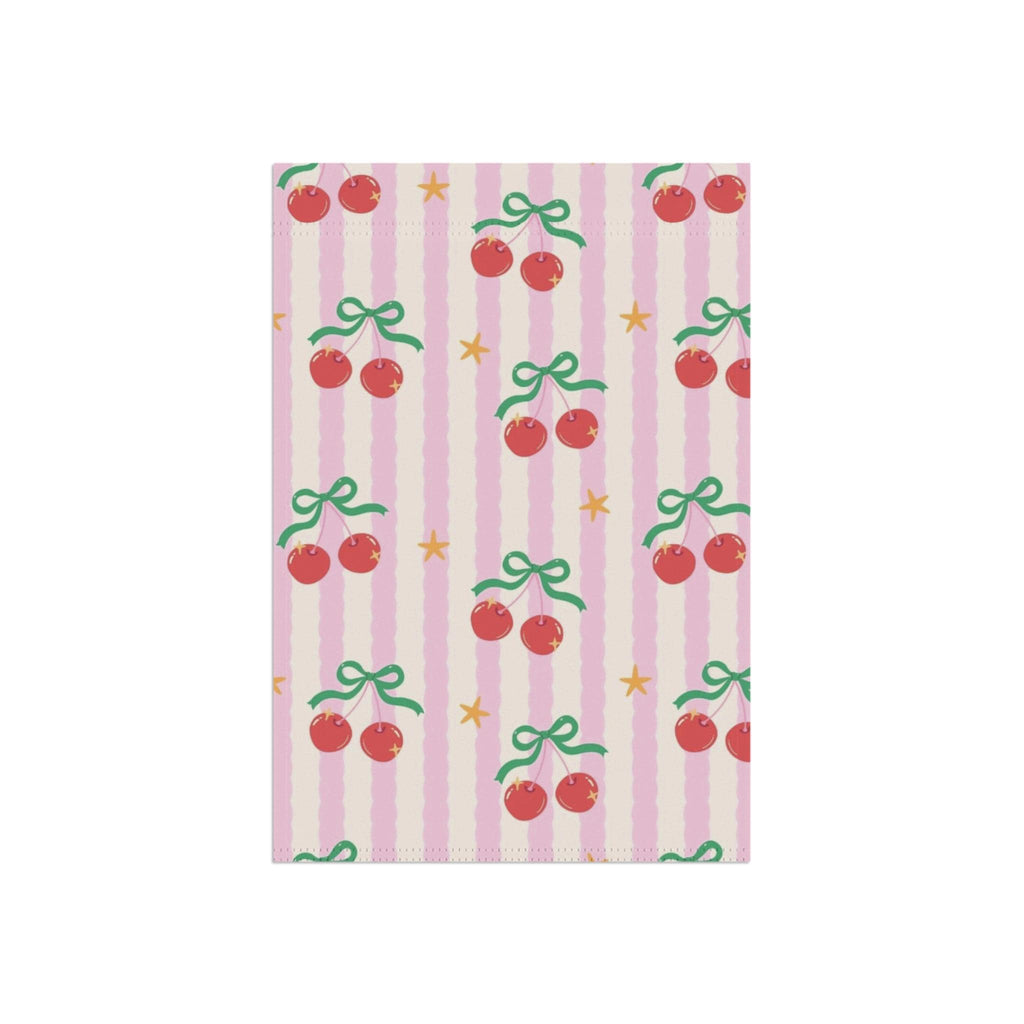 Cherry Garden Flag Outdoor Decor | Summer Yard Flag | Farmhouse Garden Flag | Double Sided Outdoor Flag | Summer Porch Flag
