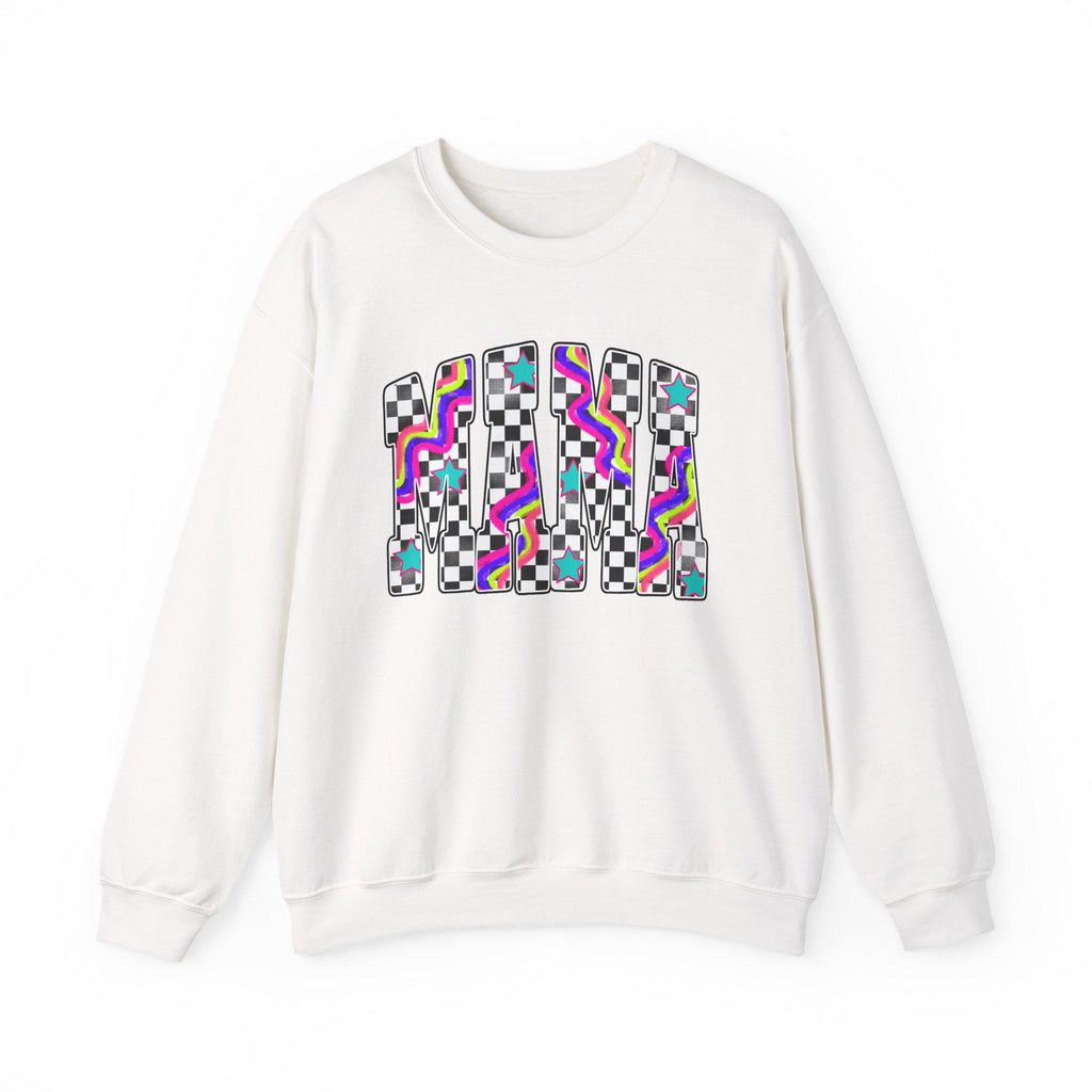 Retro Mama Crewneck Sweatshirt, Vintage Mama Sweater, Mom Gift, Retro Floral Mama Pullover