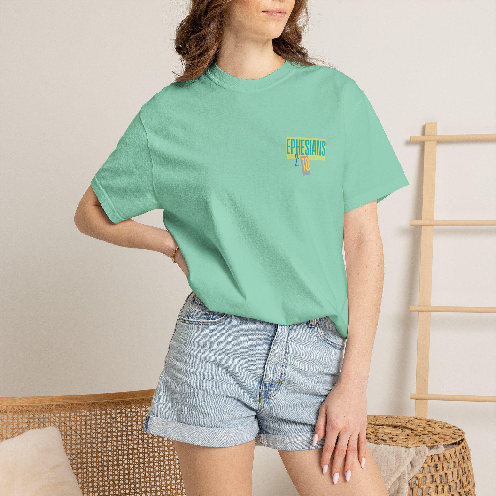 Colorful Faith Graphic T-shirt | Spiritual Typography, Vibrant Faith Design| Made for More