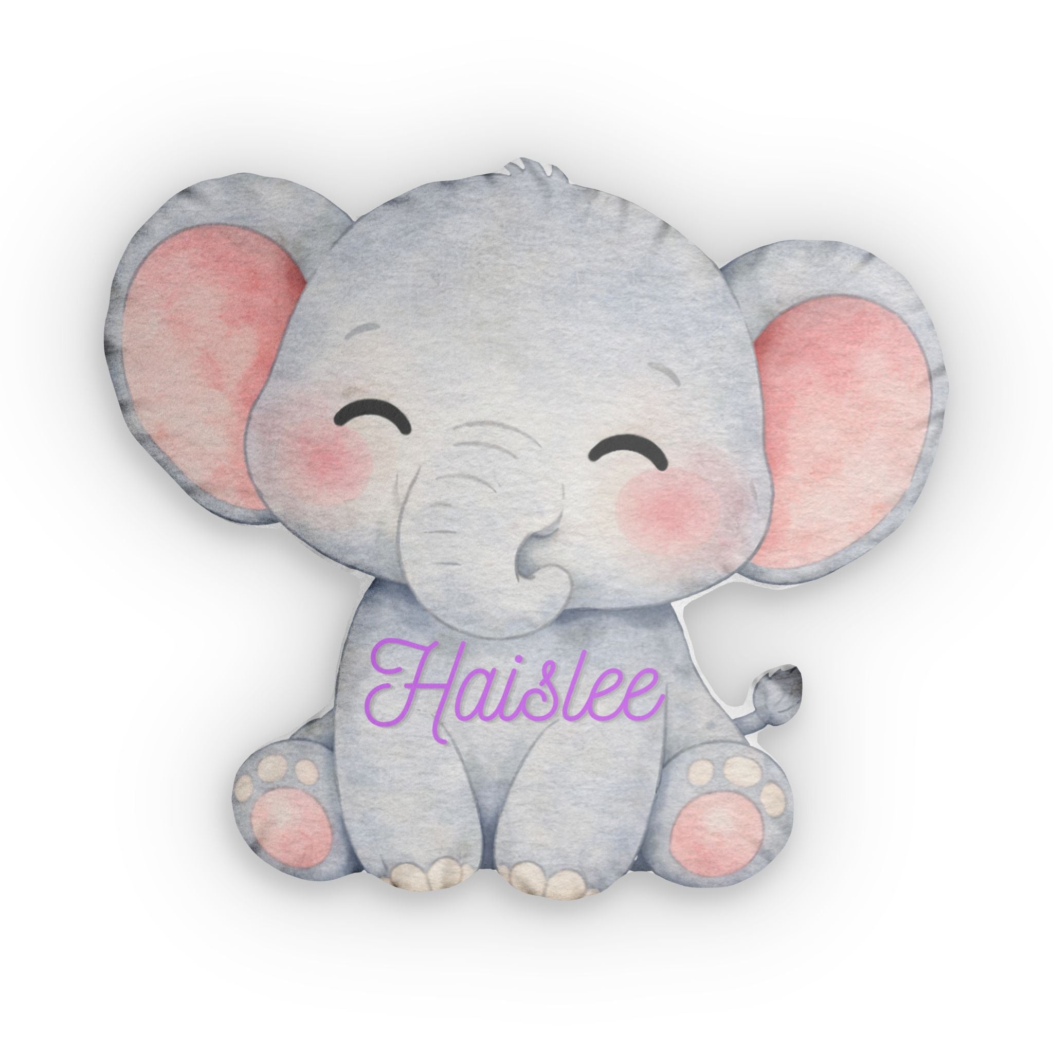 Personalized Elephant Custom Shaped Pillows