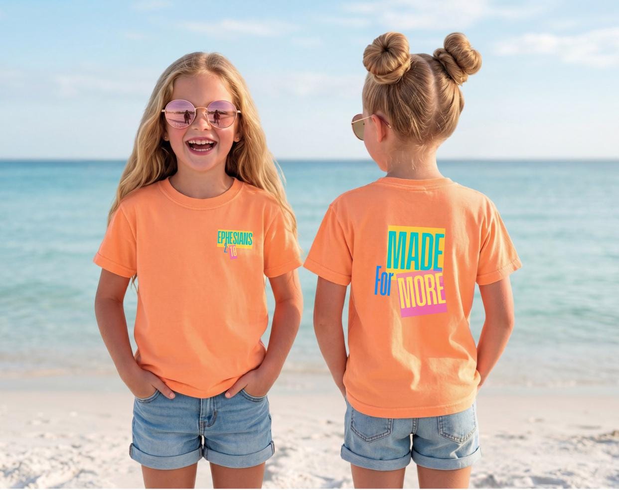 Made for More Kids Faith Shirt Tee | Bright Colorful Youth