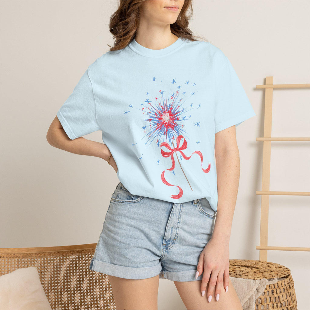 Sparkler 4th of July Shirt | USA Patriotic Tee | Independence Day Fireworks Graphic Shirt