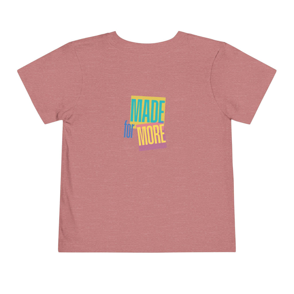 Made for More Faith Toddler Short Sleeve Tee | Christian Kids Shirt