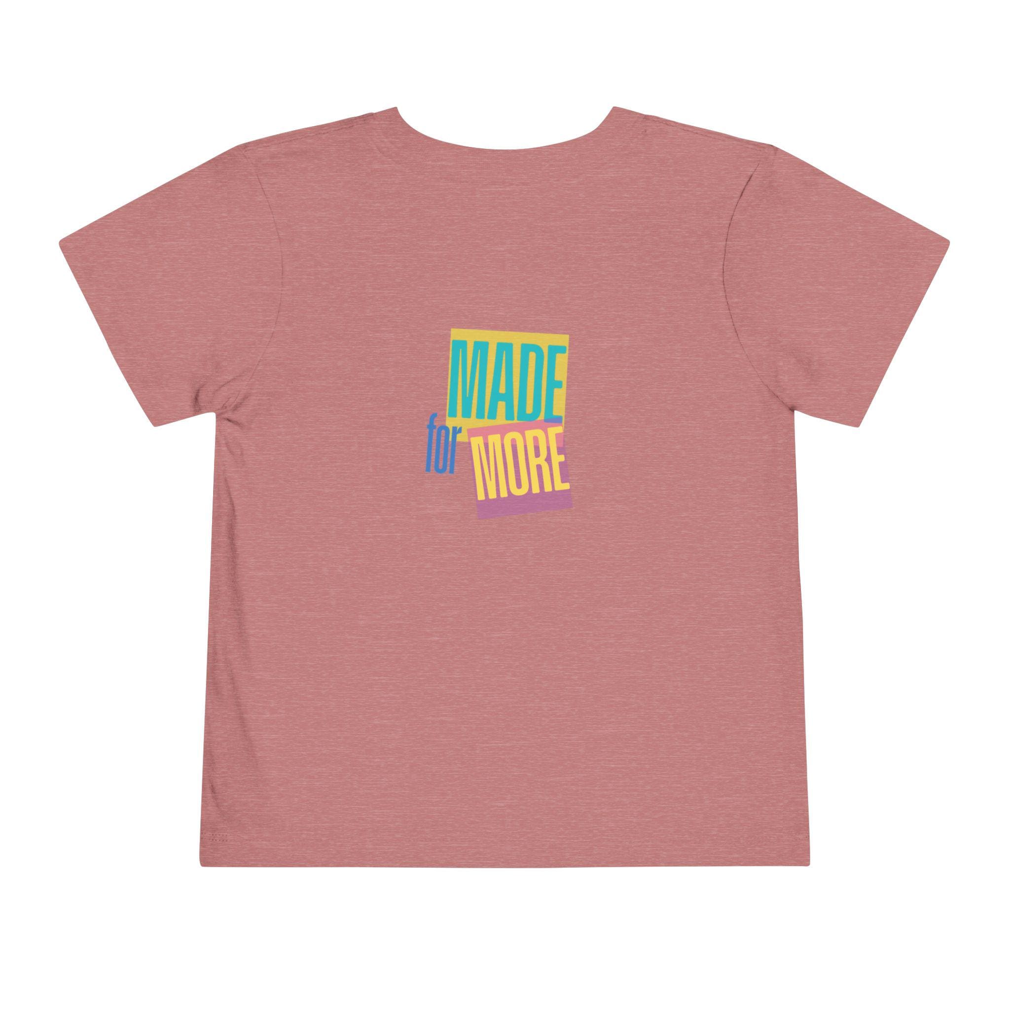 Made for More Faith Toddler Short Sleeve Tee | Christian Kids Shirt