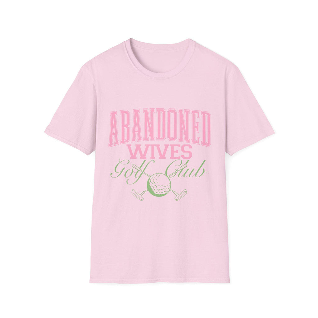 Abandoned Wives Golf Club Shirt | Funny Golf Tee | Golf Wife Humor Shirt | Cute Country Club Graphic Tee | Gift for Golf Wife