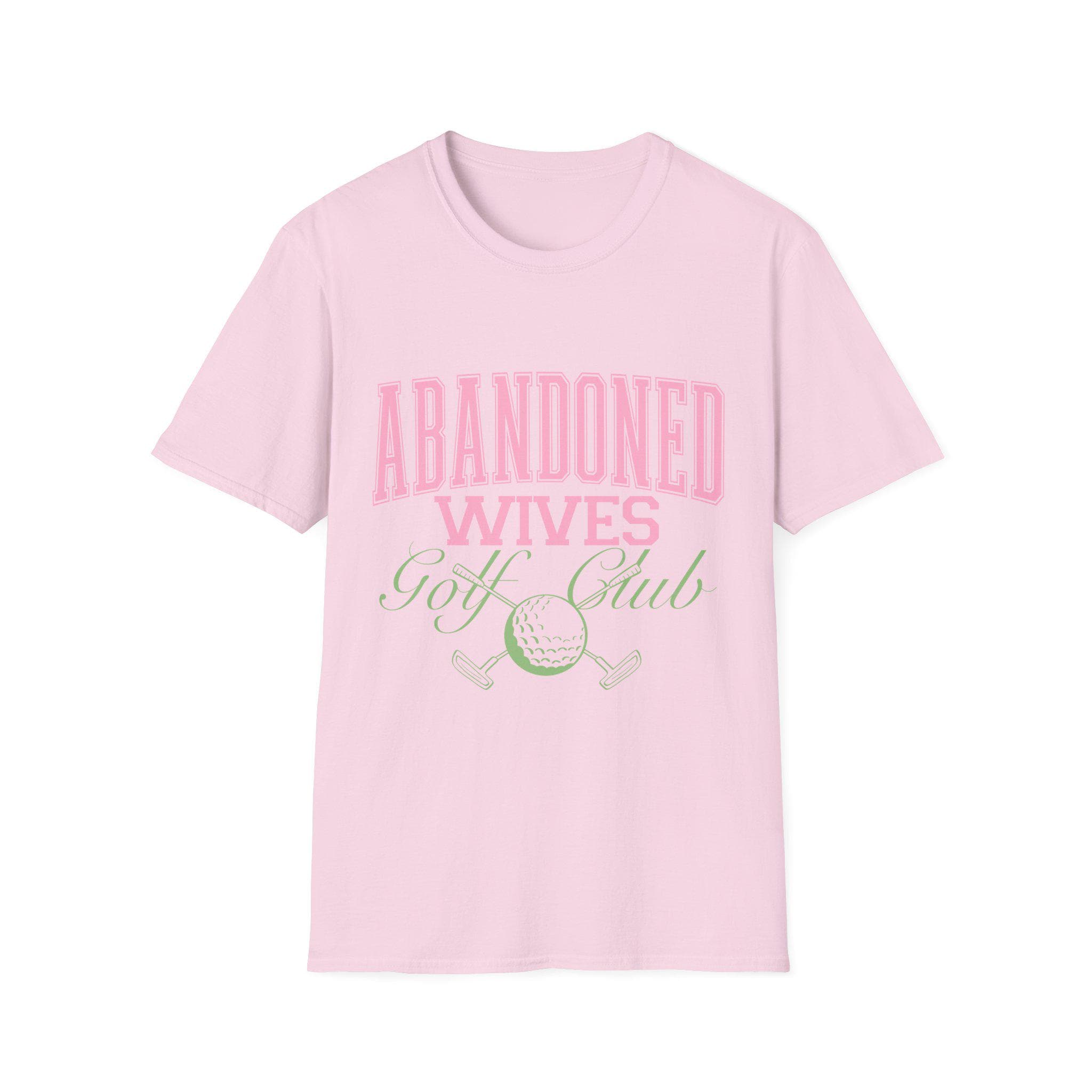 Abandoned Wives Golf Club Shirt | Funny Golf Tee | Golf Wife Humor Shirt | Cute Country Club Graphic Tee | Gift for Golf Wife