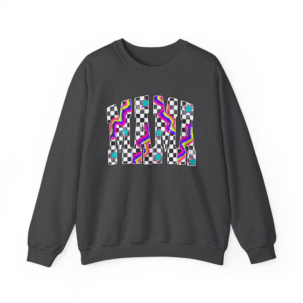 Retro Mama Crewneck Sweatshirt, Vintage Mama Sweater, Mom Gift, Retro Floral Mama Pullover