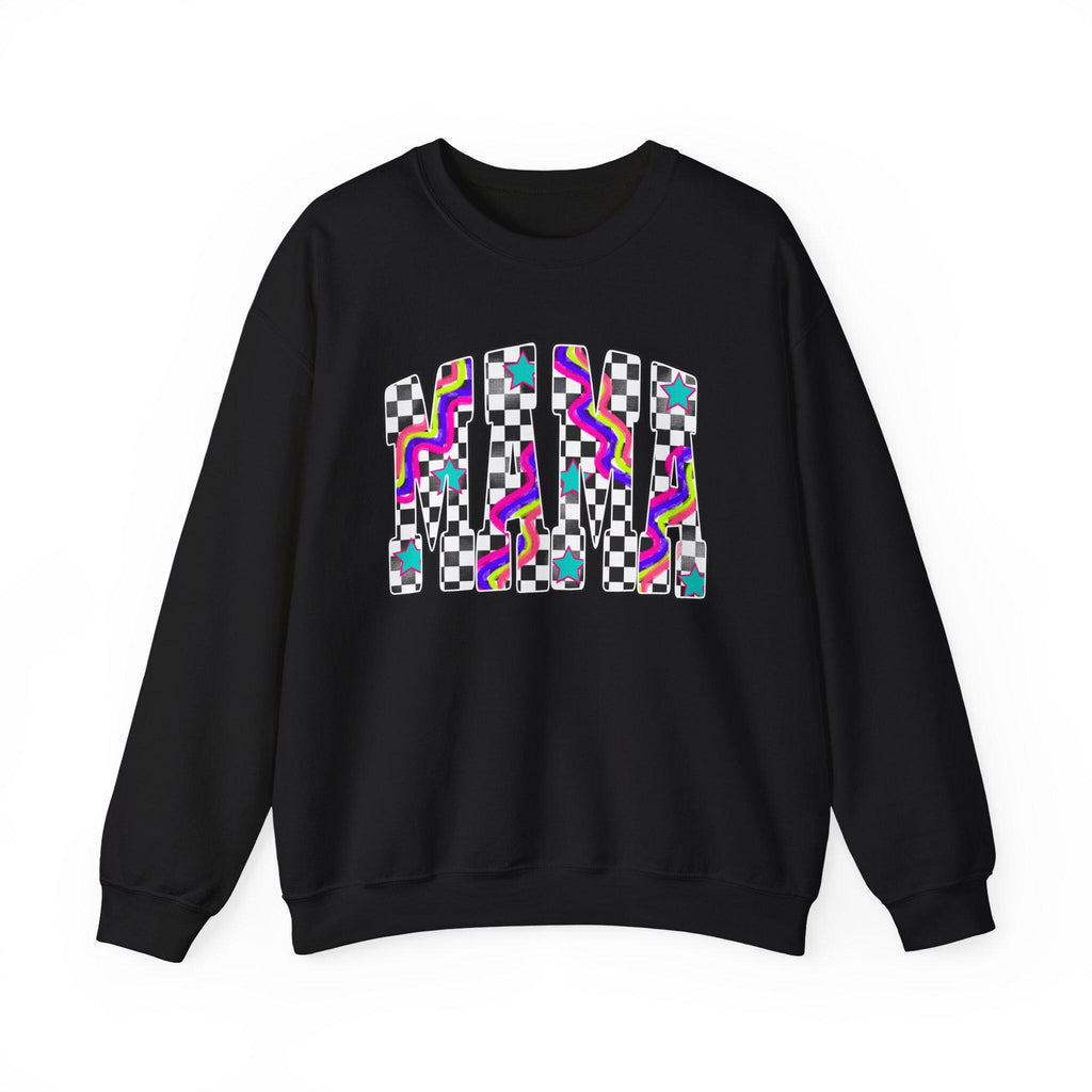 Retro Mama Crewneck Sweatshirt, Vintage Mama Sweater, Mom Gift, Retro Floral Mama Pullover