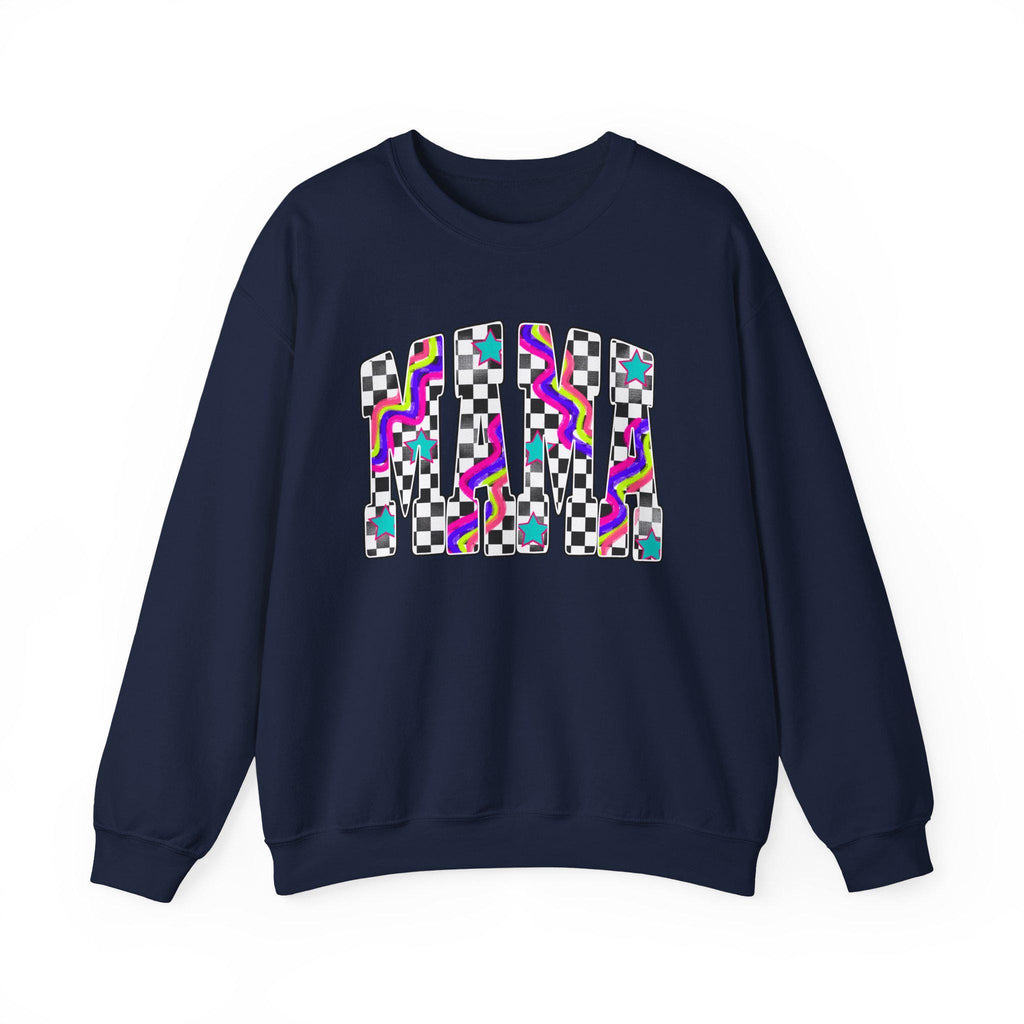 Retro Mama Crewneck Sweatshirt, Vintage Mama Sweater, Mom Gift, Retro Floral Mama Pullover