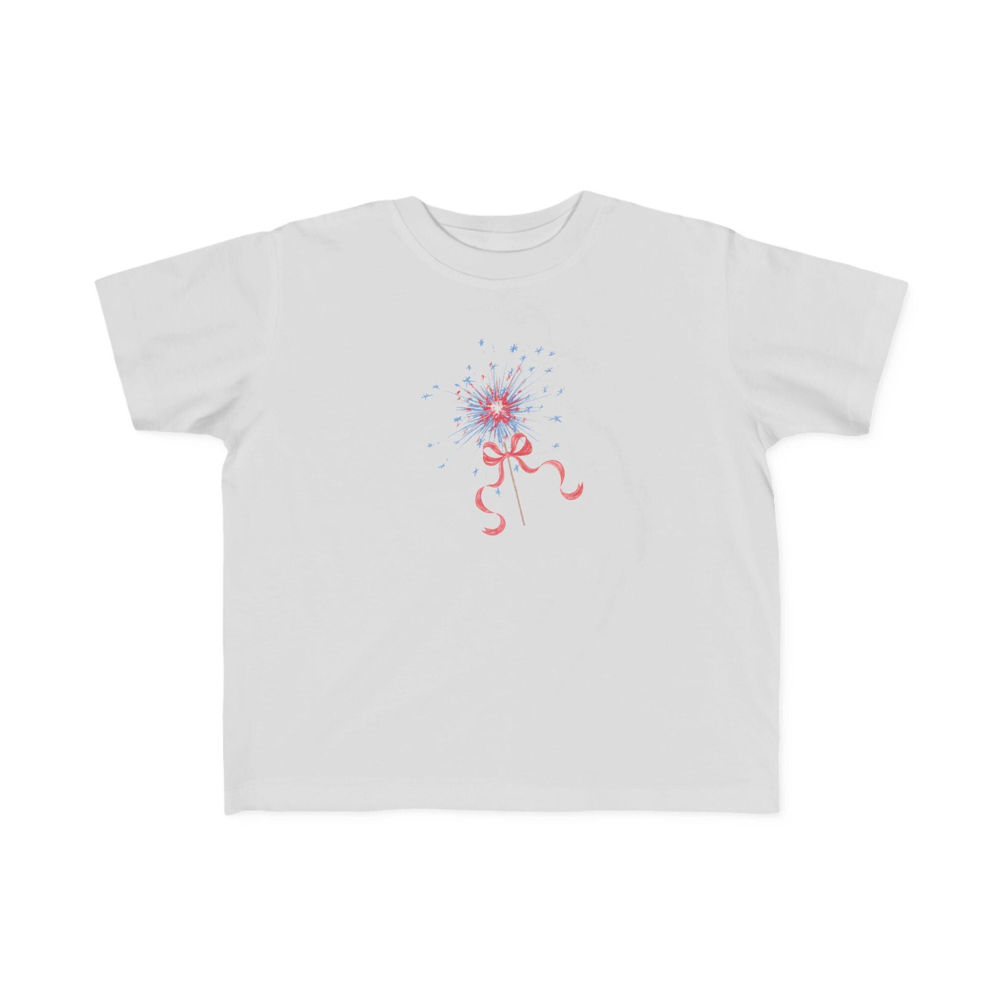 Toddler Sparkler Fourth of July Shirt | Patriotic Kids Tee | Red White Blue Toddler Shirt | Independence Day Outfit | USA Fireworks Shirt
