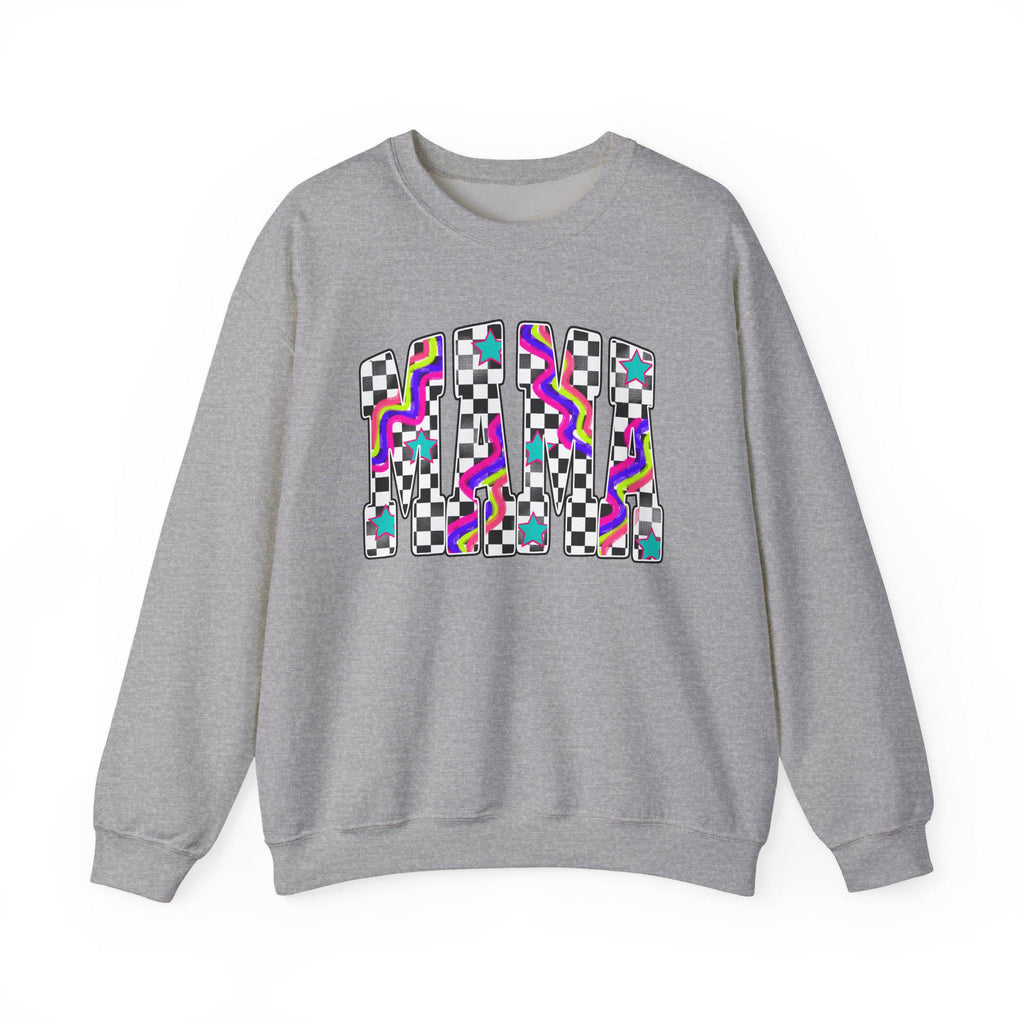 Retro Mama Crewneck Sweatshirt, Vintage Mama Sweater, Mom Gift, Retro Floral Mama Pullover