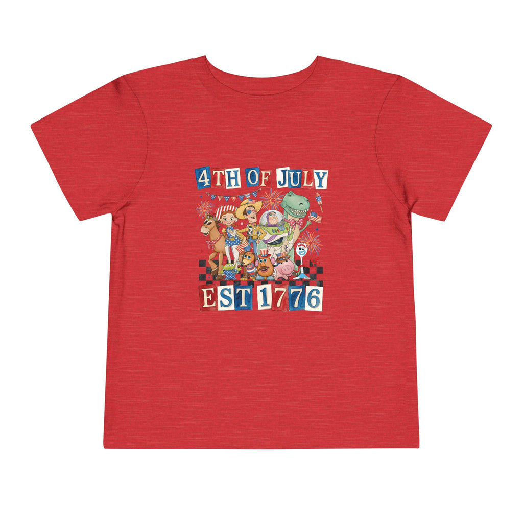Toy Story Fourth of July Toddler Short Sleeve Tee