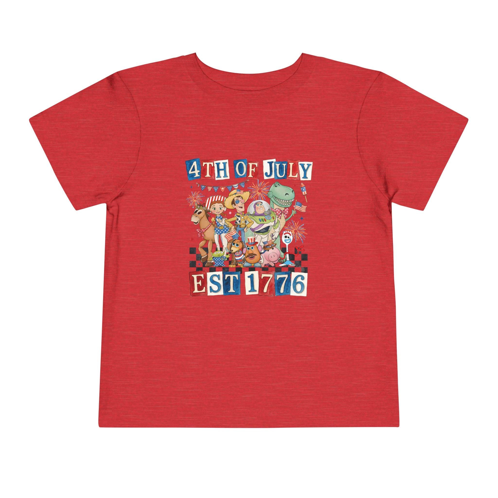 Toy Story Fourth of July Toddler Short Sleeve Tee