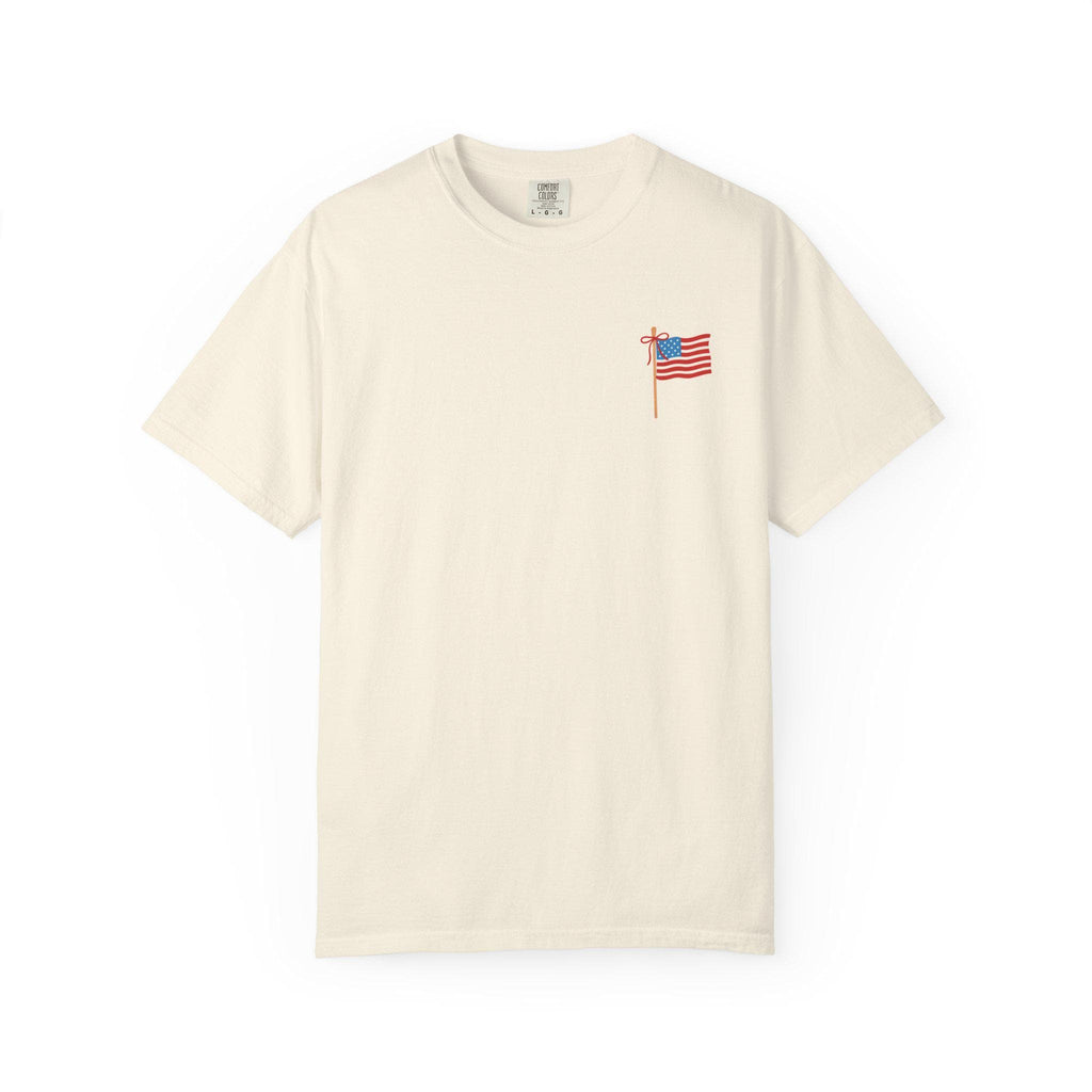 American Flag Front and Back Graphic Shirt Tee | Patriotic USA, Fourth of July