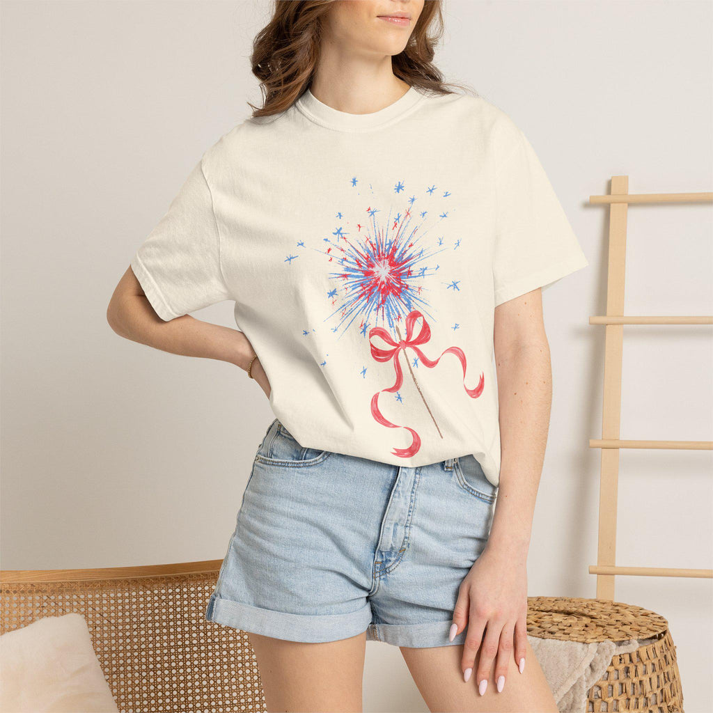 Sparkler 4th of July Shirt | USA Patriotic Tee | Independence Day Fireworks Graphic Shirt