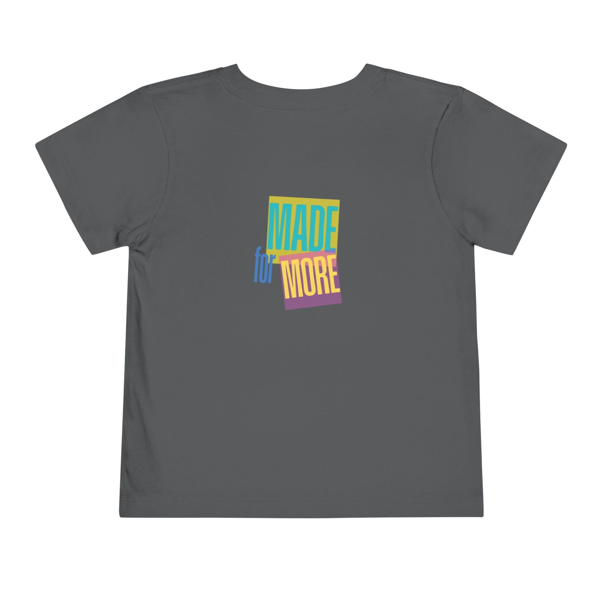 Made for More Faith Toddler Short Sleeve Tee | Christian Kids Shirt