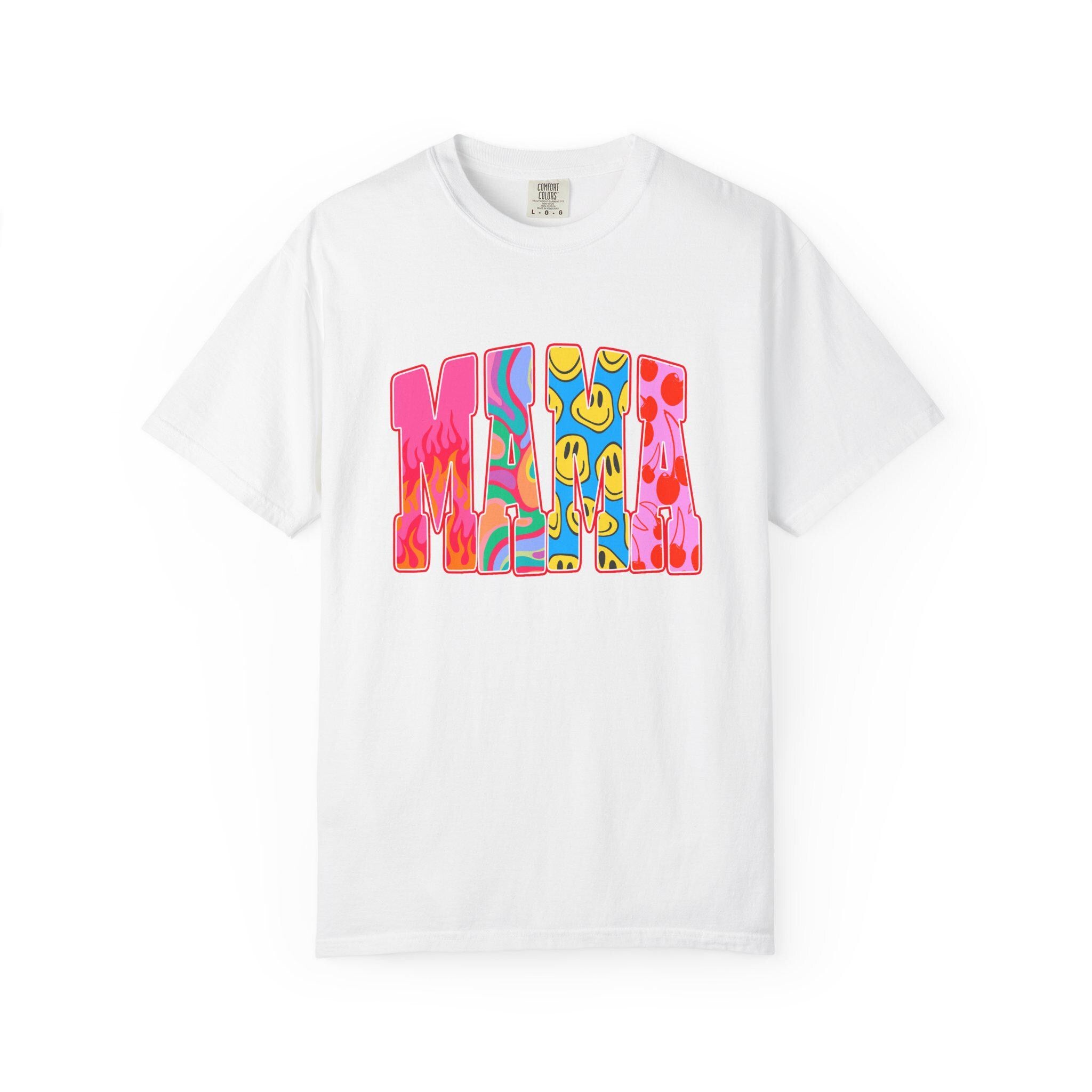 Retro Mama Unisex T-shirt, Vintage Mother Shirt, Fun Bright Tee, Mom Gift Idea, Colorful Graphic Top