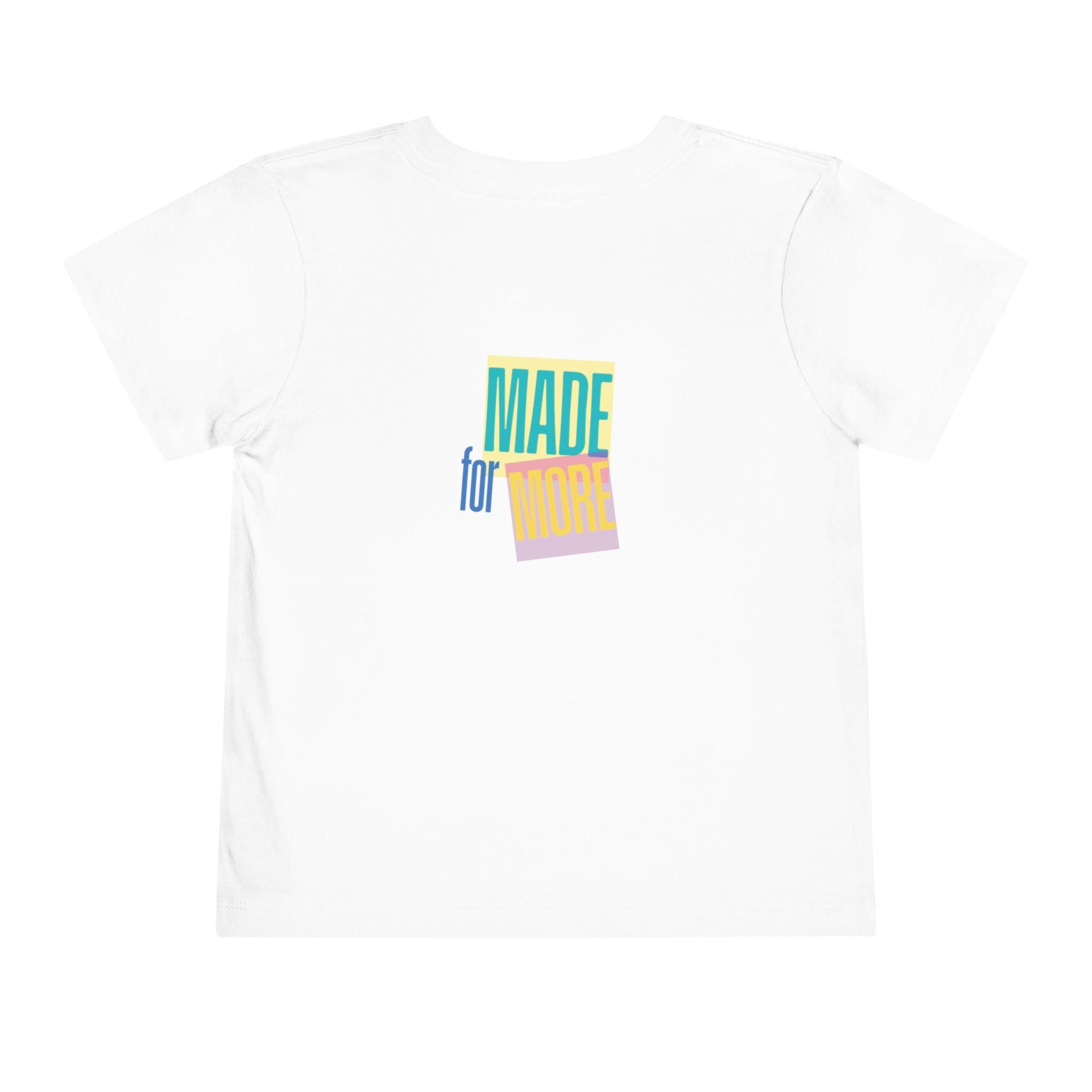 Made for More Faith Toddler Short Sleeve Tee | Christian Kids Shirt