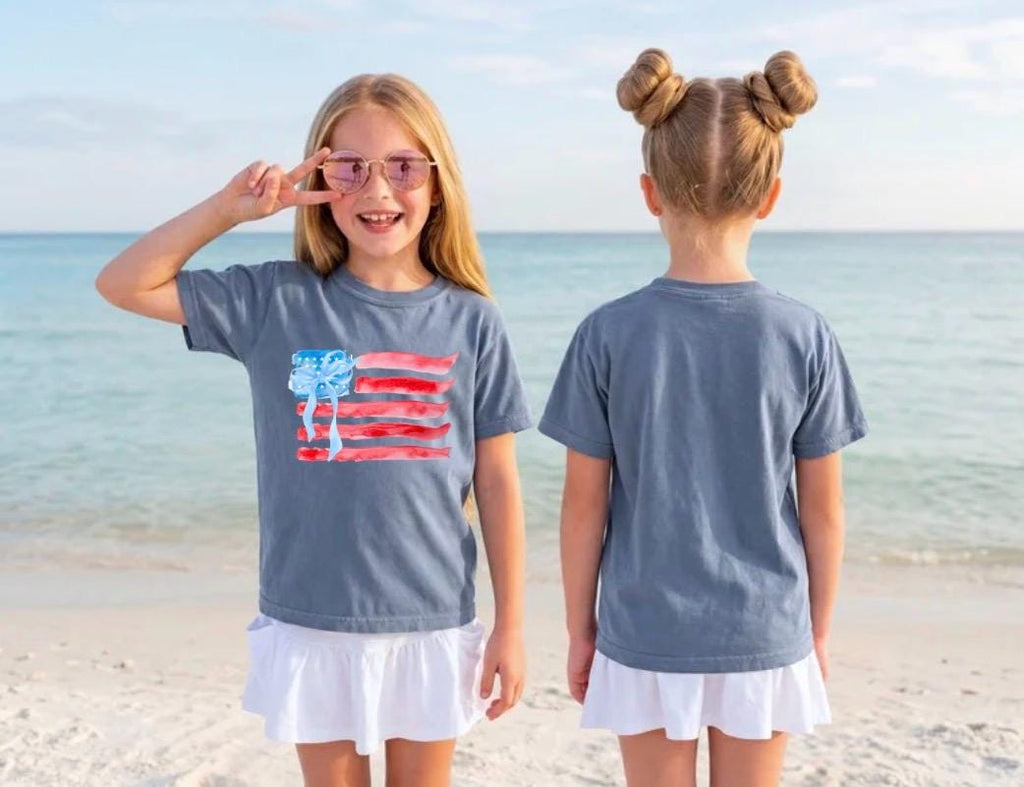 American Flag Fourth of July Toddler Tee | Patriotic Stars Stripes