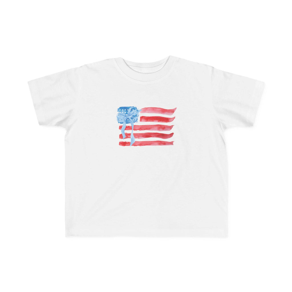 American Flag Fourth of July Toddler Tee | Patriotic Stars Stripes