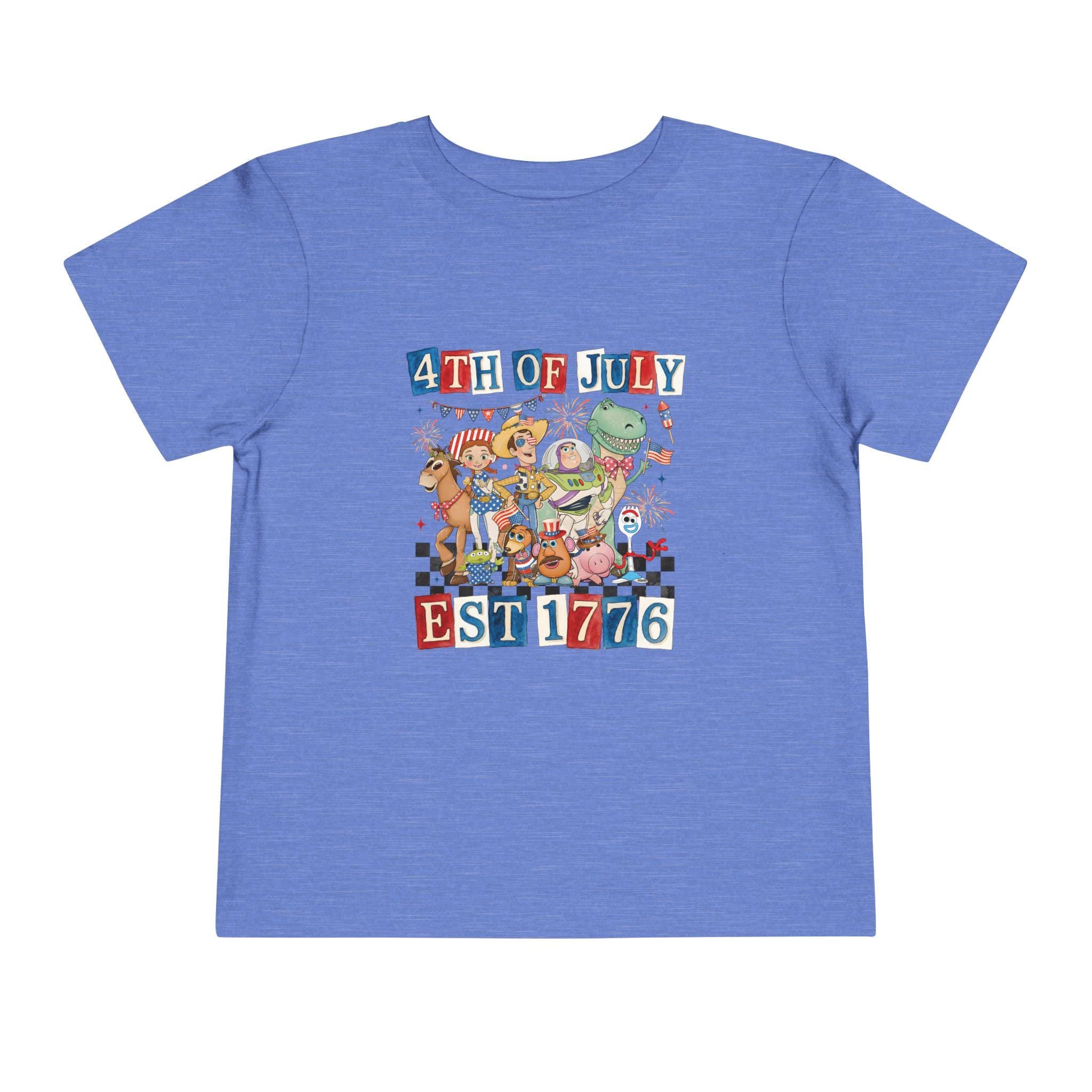 Toy Story Fourth of July Toddler Short Sleeve Tee