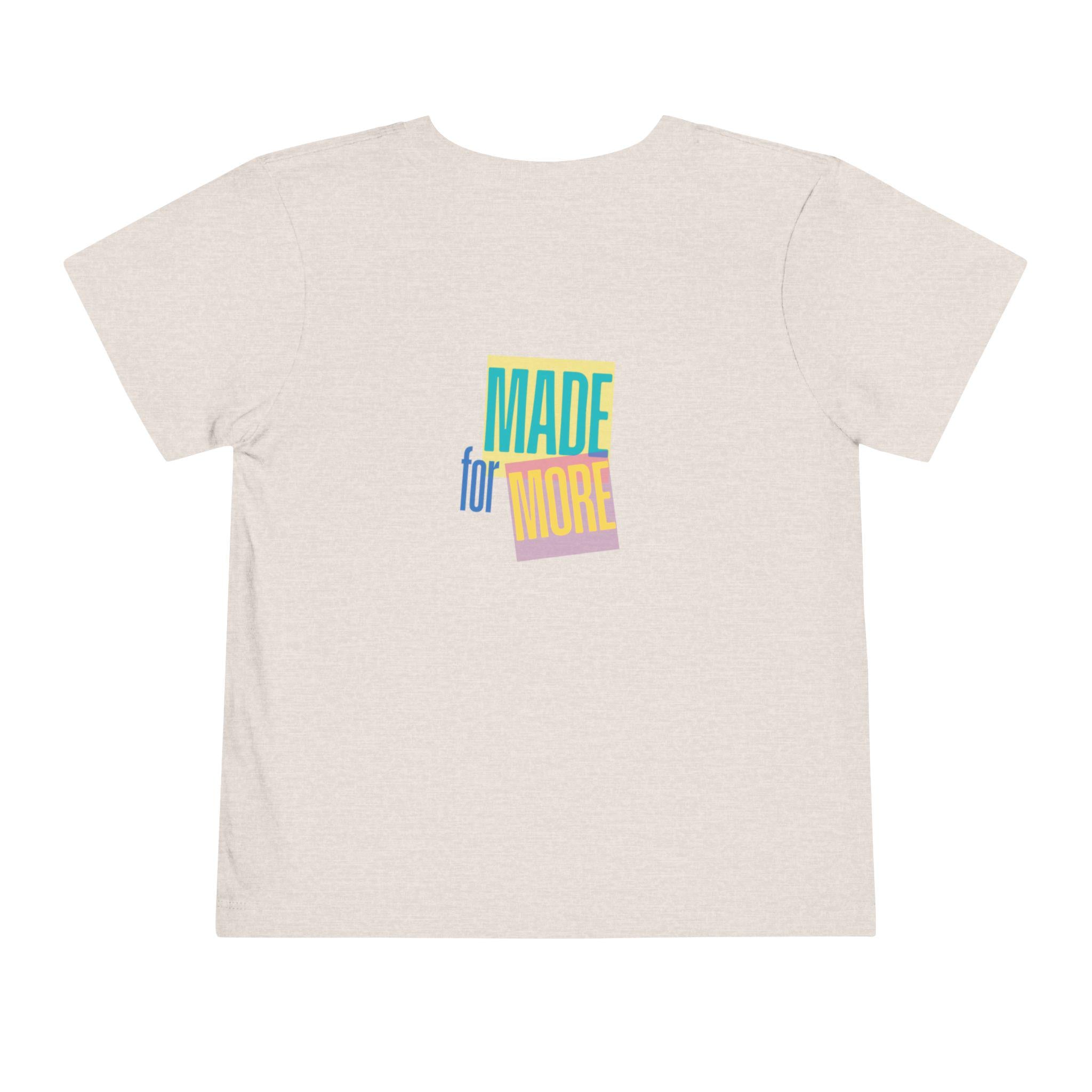 Made for More Faith Toddler Short Sleeve Tee | Christian Kids Shirt
