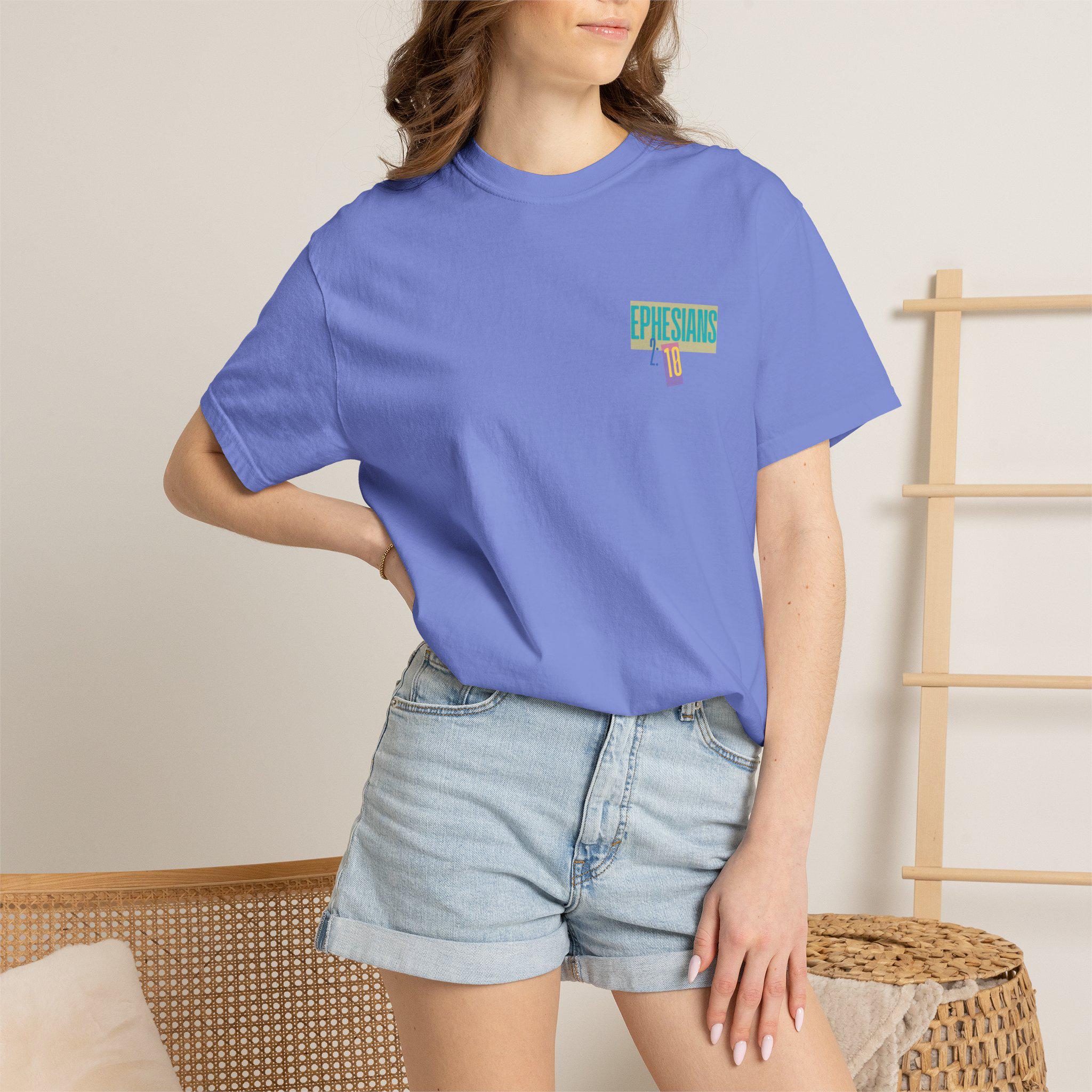 Colorful Faith Graphic T-shirt | Spiritual Typography, Vibrant Faith Design| Made for More